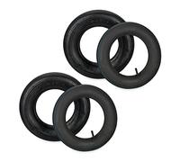 Relaxdays Roue brouette avec Chambre à air, Lot de 2 pneus Rechange 3.50-8 Pouces, pneumatiques, Jusqu’à 154 kg, Noire