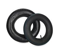 Relaxdays Roue brouette avec Chambre à air, profilée, 4.00-8 Pouces, pneumatique, Charge Max. 150 kg, Noire
