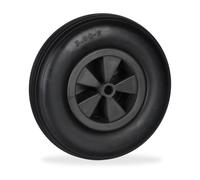 Relaxdays Roue de brouette 3.50-6 noire