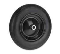 Relaxdays Roue de brouette 3.50-8, Pneu Caoutchouc, Jante en Acier, increvable, Charge maximale : 100 kg, Noire