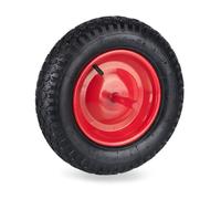 Relaxdays Roue de brouette 3.50-8 avec axe