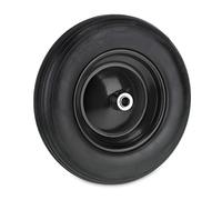 Relaxdays Roue de brouette 3.50-8, Pneu Caoutchouc, Jante en Acier, increvable, Charge maximale : 100 kg, Noire