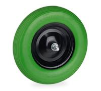 relaxdays Roue de brouette 4.80 4.00-8, Caoutchouc, Jante en Acier, avec axe, Rechange, increvable, Choix de Couleurs