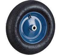 relaxdays Roue de brouette 4.80 4.00-8 jante bleue