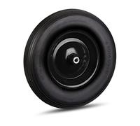 Relaxdays Roue de brouette 4.80 4.00-8, Roue Caoutchouc Secours, Jante, 3 adaptateurs, Pneu Diable 100 kg Charge