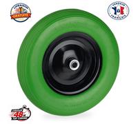 Relaxdays Roue de brouette increvable 4.80/4.00-8 caoutchouc plein 120 kg