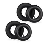 Relaxdays Roue de brouette avec chambre à air - Lot de 2 3.50-6 Noir (jusqu'à 136 kg)