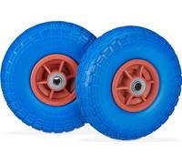 relaxdays Roue de diable PU set de 2 pièces 4.1/3.5-4