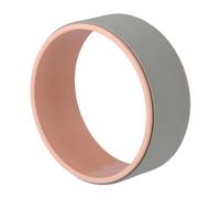 Relaxdays Roue de Yoga, diamètre : 32 cm, Plastique, facilite la réalisation de Certaines Postures, Gris et Rose
