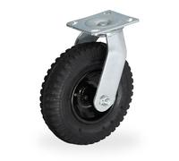 Relaxdays Roue pivotante 2.50-4 pneumatique