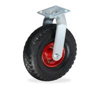 Relaxdays Roue pivotante 3.00-4 pneumatique