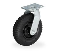 Relaxdays Roue pivotante 2.50-4 pneumatique