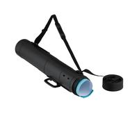 Relaxdays Rouleau à Posters Extensible, 80-135 cm, Ø 14 cm, pour Affiches et Dessins, Noir