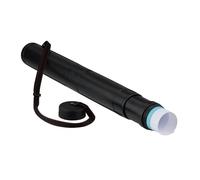 Relaxdays Rouleau à Affiches Extensible 70-125 cm, Ø 8 cm, Transport d'affiches DIN A0, Rouge/Noir