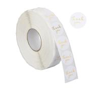 Relaxdays Rouleau étiquettes Thank you 2500 pièces