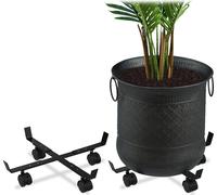 relaxdays Rouleau pour plantes, extensible, set de 2 pièces
