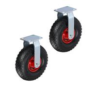 Relaxdays Roulette fixe 3.00-4 lot de 2