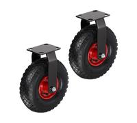 Relaxdays Roulette fixe 3.00-4, lot de 2