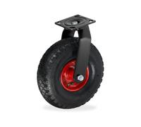 Relaxdays Roulette pivotante pneumatique 3.00-4