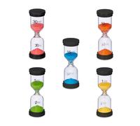Relaxdays Sablier décoratif en lot de 5