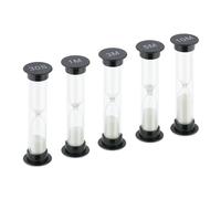 relaxdays Sabliers, set de 5 pièces