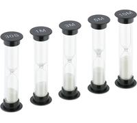 relaxdays Sabliers, set de 5 pièces