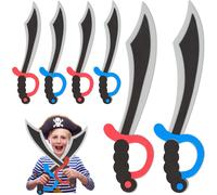 relaxdays Sabre de pirate mousse, set de 8 pièces