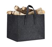 Relaxdays Sac à bûches en feutre