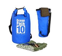 Relaxdays Sac étanche Ocean Pack 10 litres léger Compact extérieur Kayak Ski Sport Voile Snowboard