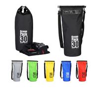 Relaxdays Sac étanche Ocean Pack 30 litres léger Compact extérieur Kayak Ski Sport Voile Snowboard, Noir Mixte Adulte, 1 pièce