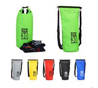 Relaxdays Sac étanche Ocean Pack 30 litres léger compact extérieur kayak ski sport voile snowboard, vert