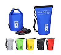 Relaxdays Sac Étanche Ocean Pack 5 litres Sac étanche, 38 cm | Sac étanche ultra-léger pour le kayak, la voile et le ski