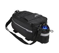 Relaxdays Sac pour porte bagages à vélos, avec glacière, étanche, pour pompe, accessoires et téléphone portable, noire