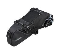 Relaxdays Sacoche spacieuse pour Selle à vélo, 8 x 12 x 15 cm, étanche, Accessoires VTT, vélo Route, Smartphone, Noire
