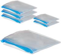 relaxdays Sacs sous vide pour vêtements Set de 6 pièces