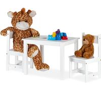 Chaise table enfant, pour dessiner avec 2 chaises. Moderne, chambre d'enfants, intérieur, coin de la chambre,