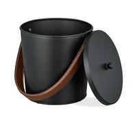 relaxdays Seau à cendres avec couvercle 4,5 litres