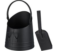 relaxdays Seau à charbon avec pelle 6,5 l