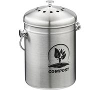 relaxdays Seau à compost avec filtre anti-odeur 5 litres