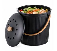 Relaxdays Seau à compost rond 5,6 L