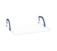 relaxdays Sèche-linge pour radiateur blanc, bleu