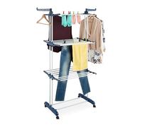 relaxdays Séchoir à linge en forme de tour, sur roulettes