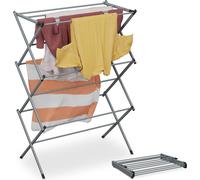 relaxdays Séchoir à linge en forme de tour, pliable