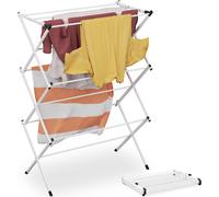 relaxdays Séchoir à linge en forme de tour, pliable