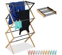 relaxdays Séchoir à linge pliable