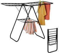 relaxdays Séchoir à linge pliable avec ailes