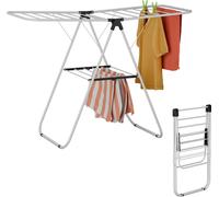 relaxdays Séchoir à linge pliable avec ailes