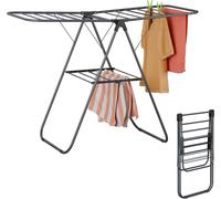 relaxdays Séchoir à linge pliable avec ailes