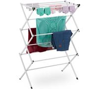 relaxdays Séchoir à linge pliable en métal