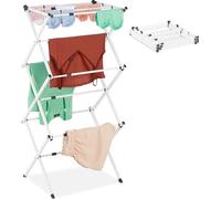 relaxdays Séchoir à linge pliable & extensible
